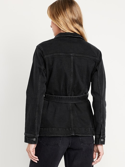 Image number 5 showing, Jean Utility Jacket