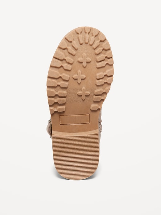 L'image numéro 4 présente Bottes en faux suède à boucle et fermeture à glissière sur le côté pour toute-petite fille