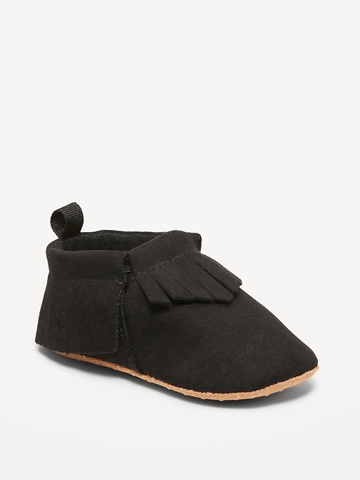 View large product image 1 of 4. Faux-Suede Moccasin Shoes for Baby