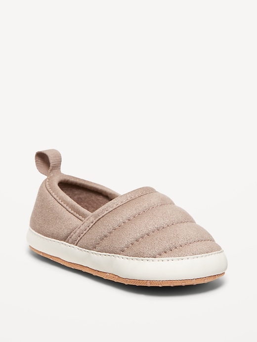 View large product image 1 of 4. Faux-Suede Quilted Slip-On Sneakers for Baby