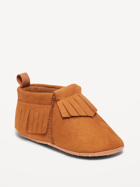 Mocassins en faux suède pour bébé