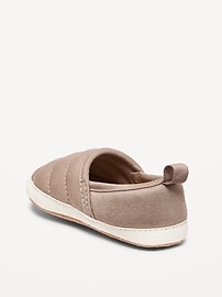 View large product image 3 of 4. Faux-Suede Quilted Slip-On Sneakers for Baby