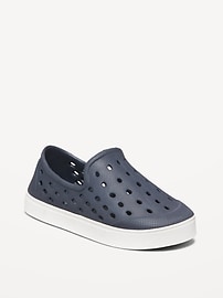 Image number 1 showing, Perforated Slip-On Shoes for Toddler Boys (Partially Plant-Based)