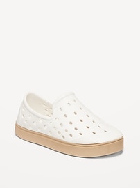 Image number 1 showing, Perforated Slip-On Shoes for Toddler Boys (Partially Plant-Based)