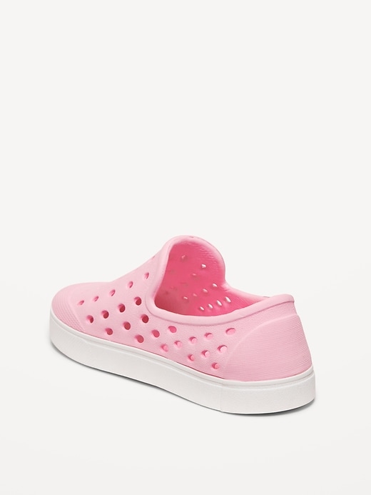 Image number 3 showing, Perforated Slip-On Shoes for Toddler Girls (Partially Plant-Based)