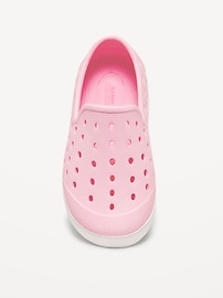 Image number 2 showing, Perforated Slip-On Shoes for Toddler Girls (Partially Plant-Based)