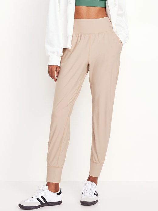 Image number 1 showing, High-Waisted PowerSoft Joggers