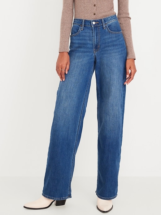 Image number 2 showing, High-Waisted Wow Wide-Leg Jeans