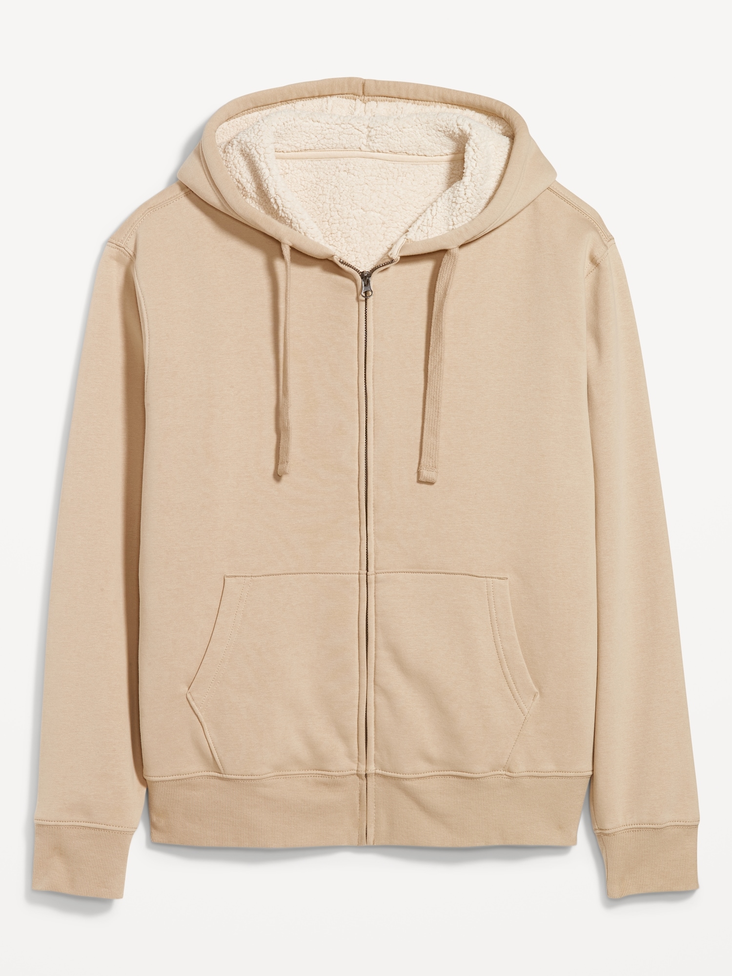 Sherpa-Lined Zip Hoodie