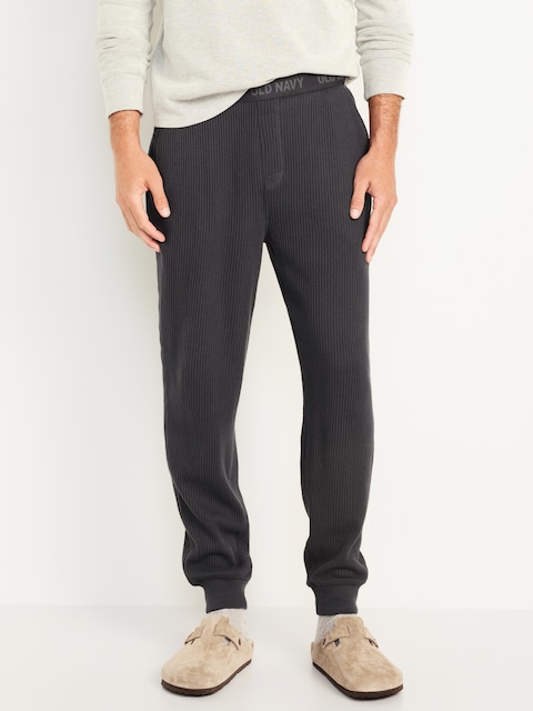 Waffle Pajama Joggers - Panther