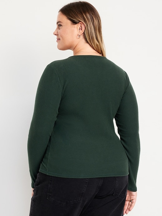 Image number 8 showing, Plush-Knit Long-Sleeve T-Shirt