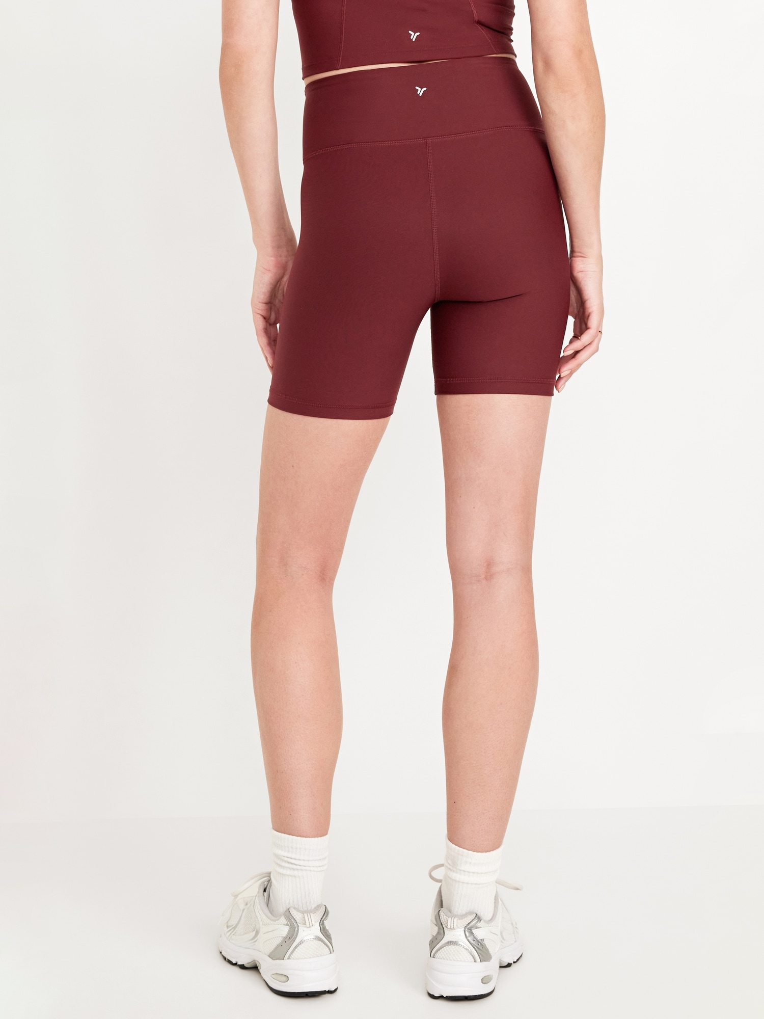 High-Waisted PowerSoft Biker Shorts -- 6-inch inseam