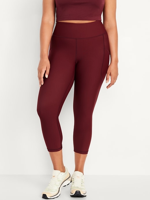 Image number 4 showing, High-Waisted PowerSoft Crop Leggings