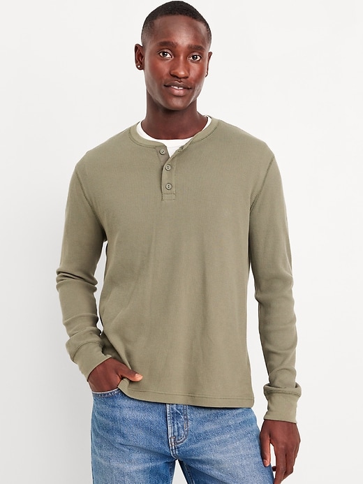 Image number 4 showing, Thermal-Knit Henley T-Shirt 2-Pack