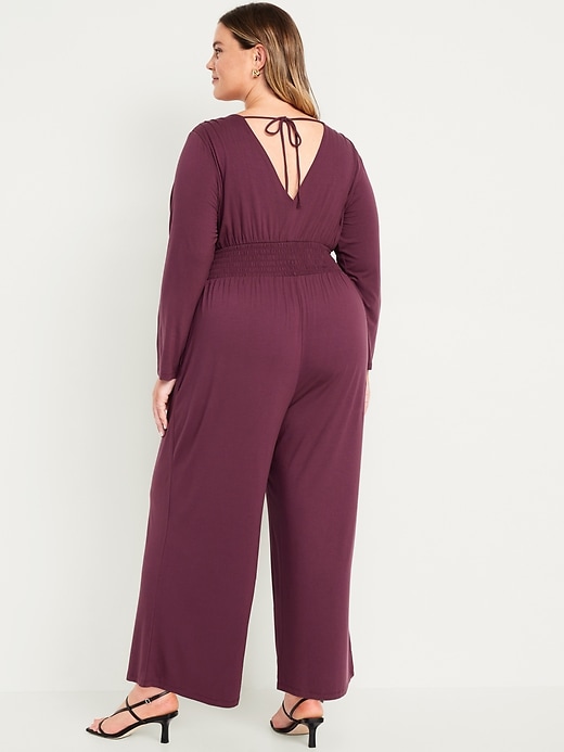 Image number 7 showing, Waist-Defined V-Neck Jumpsuit