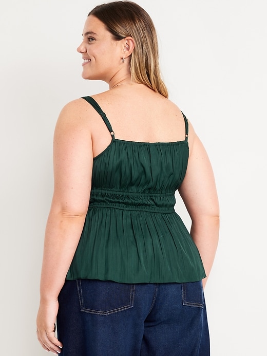 Image number 8 showing, Waist-Defined Satin Top