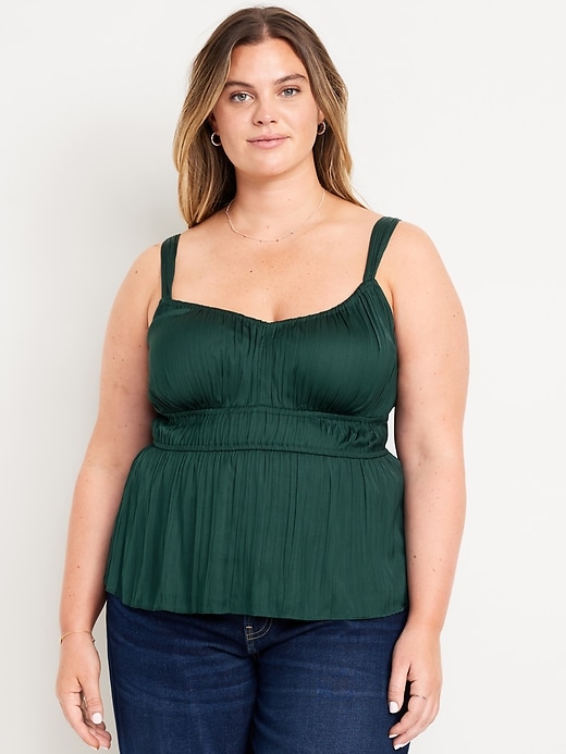 Image number 7 showing, Waist-Defined Satin Top