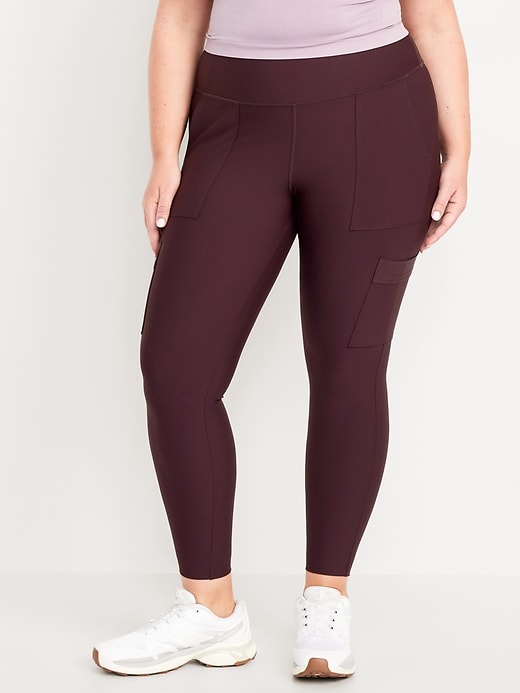 Image number 6 showing, High-Waisted PowerSoft Cargo 7/8 Leggings