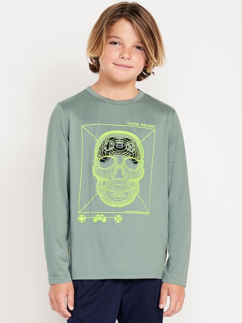 CloudMotion Long-Sleeve Graphic T-Shirt for Boys