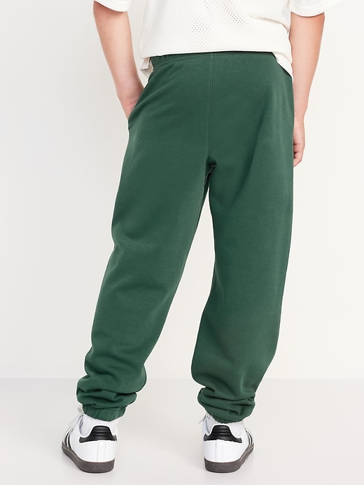 Voir une image plus grande du produit 2 de 4. Pantalon de jogging coupe généreuse en coton ouaté pour garçon