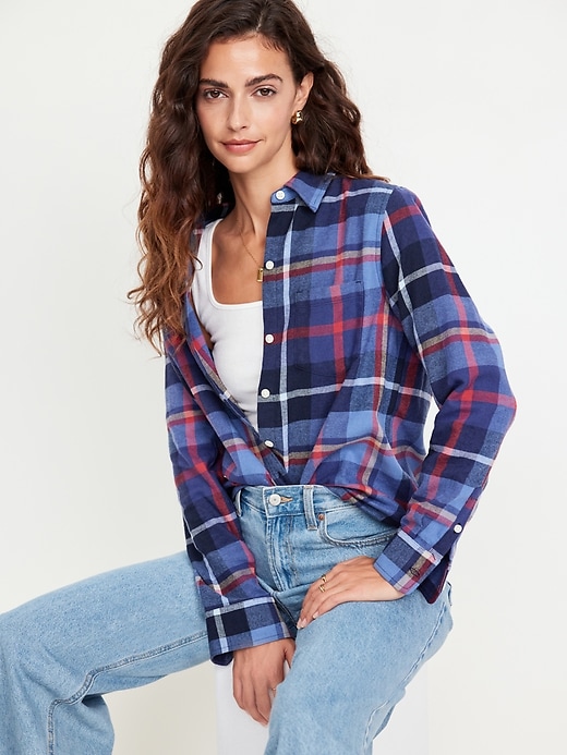 Image number 3 showing, Classic Flannel Button-Down Shirt