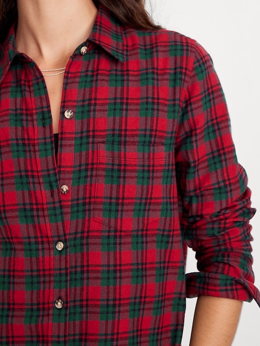 Image number 4 showing, Classic Flannel Button-Down Shirt