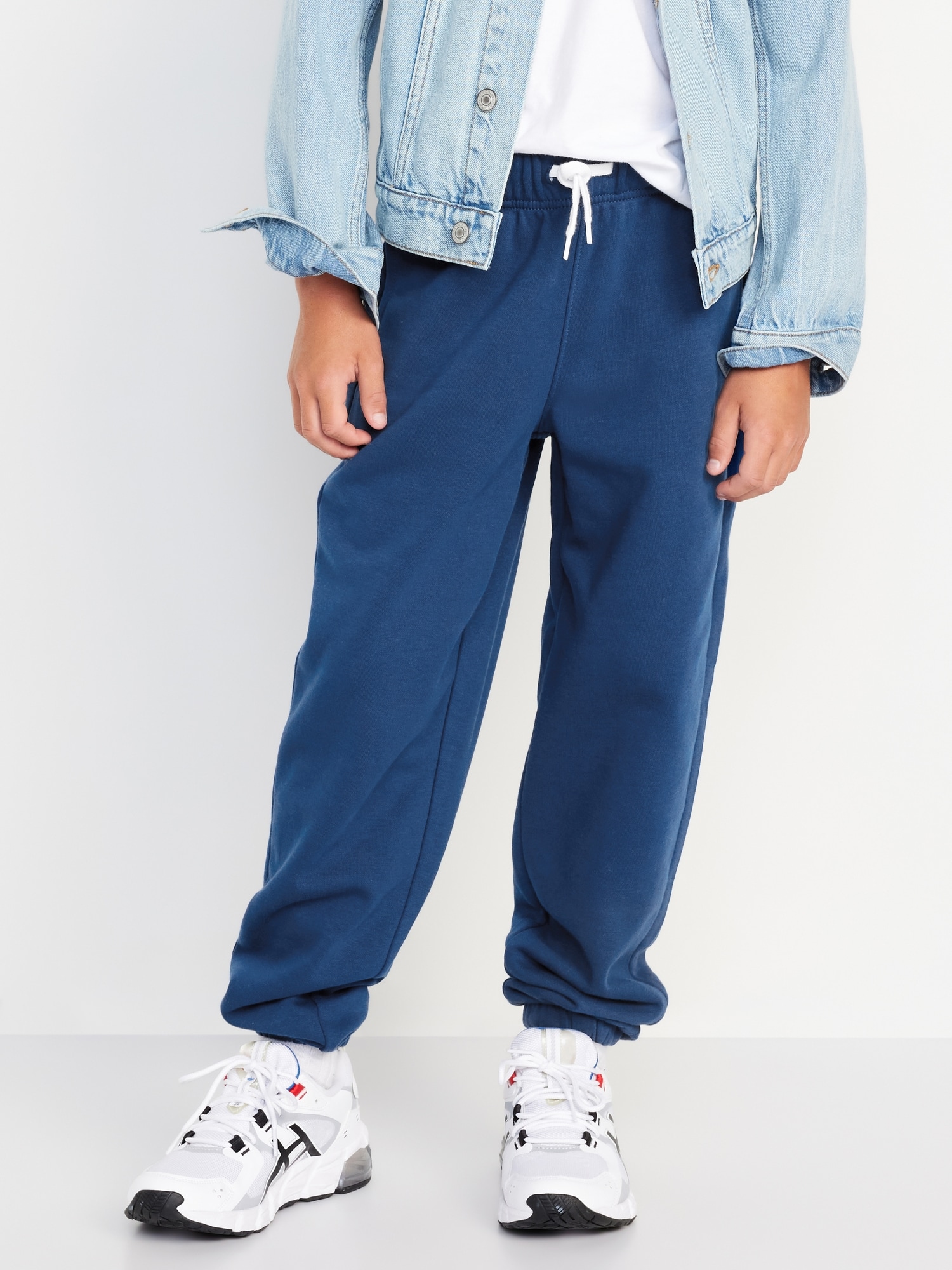 Pantalon de jogging coupe généreuse en coton ouaté pour garçon