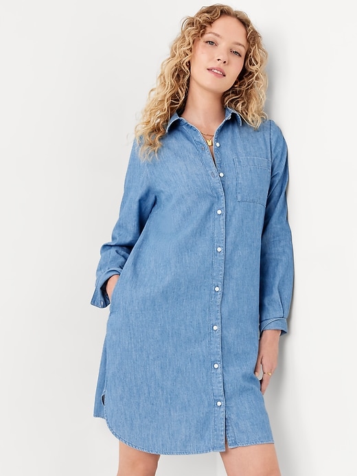 Image number 8 showing, Mini Shirt Dress