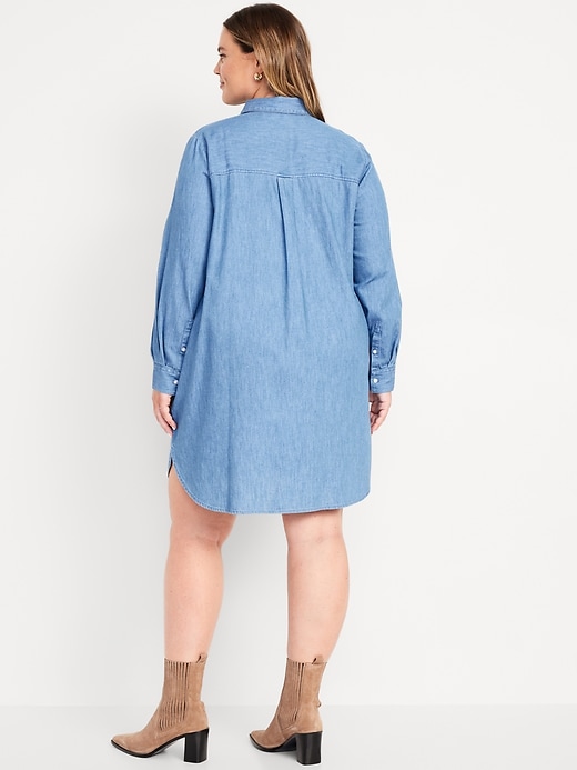 Image number 7 showing, Jean Mini Shirt Dress