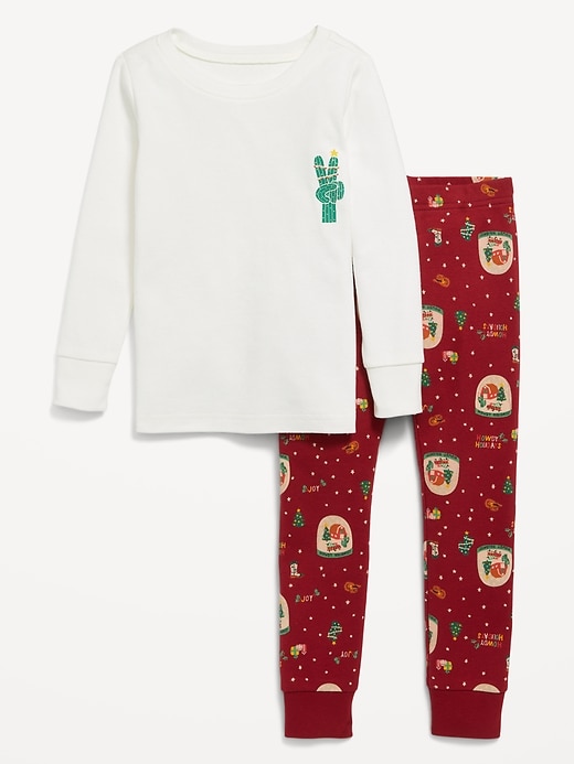 Voir une image plus grande du produit 2 de 3. Pyjama moulant à motif unisexe pour tout-petit et bébé