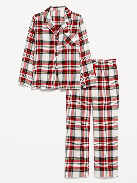 Image number 4 showing, Maternity Matching Flannel Pajama Set