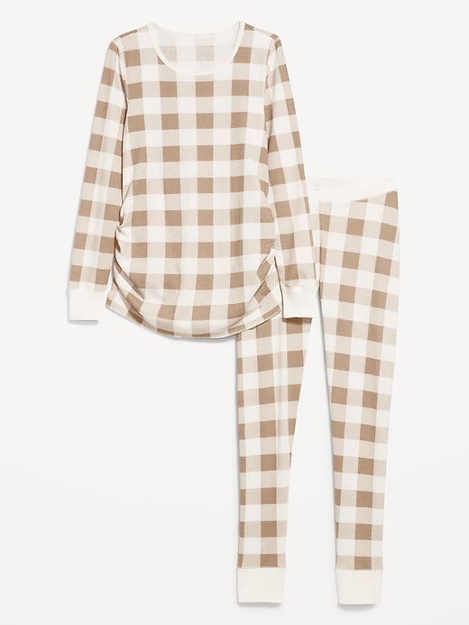 Image number 2 showing, Maternity Waffle Pajama Set