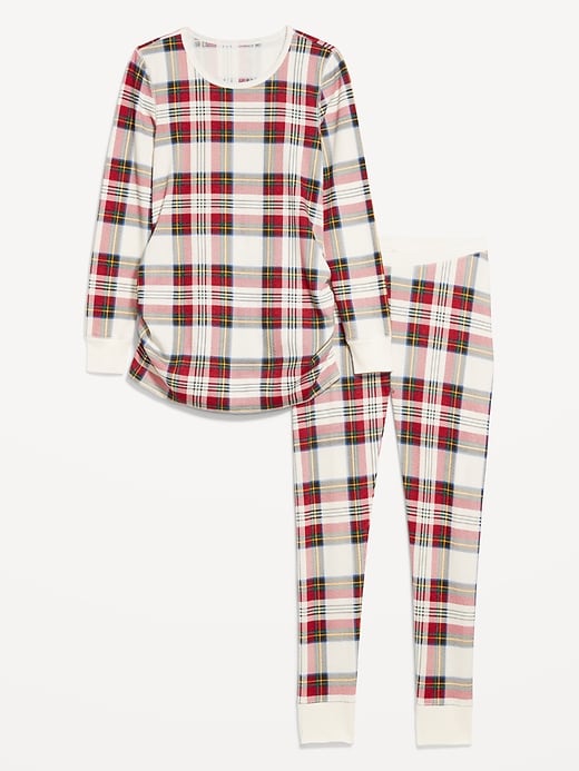 Image number 8 showing, Maternity Waffle Pajama Set