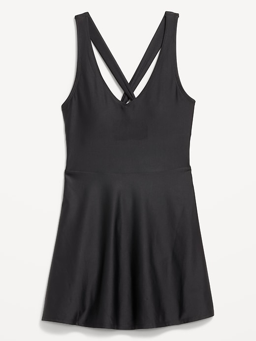 Image number 4 showing, Matte Tie-Back Swim Dress