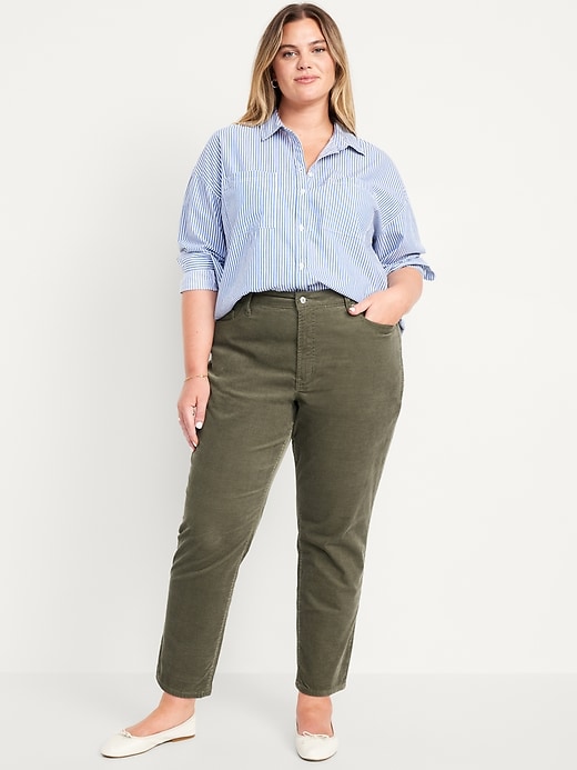 Image number 6 showing, High-Waisted OG Straight Corduroy Ankle Pants