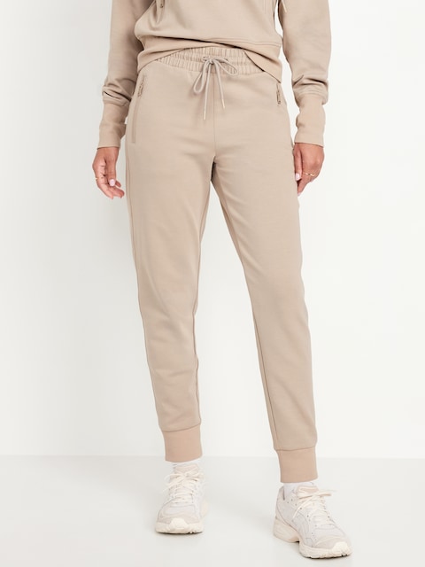 High-Waisted Dynamic Fleece Jogger Sweatpants - Savanna Grass