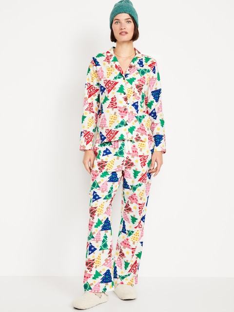 Flannel Pajama Set for Women
