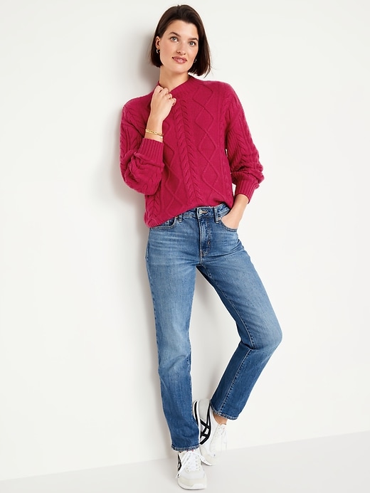 Image number 8 showing, SoSoft Crop Cable-Knit Sweater