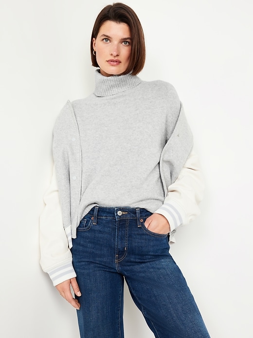 Image number 3 showing, SoSoft Turtleneck Tunic Sweater