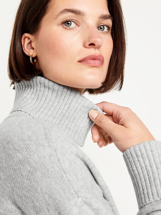 Image number 5 showing, SoSoft Turtleneck Tunic Sweater