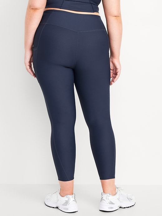 Image number 7 showing, High-Waisted PowerSoft Ribbed Leggings