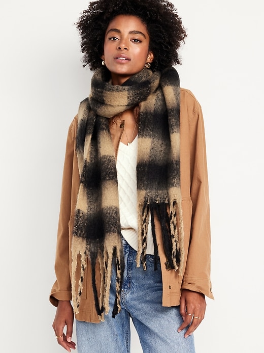 Image number 1 showing, Fringed Scarf