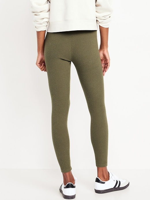 Image number 2 showing, High-Waisted Cozy Ribbed Leggings