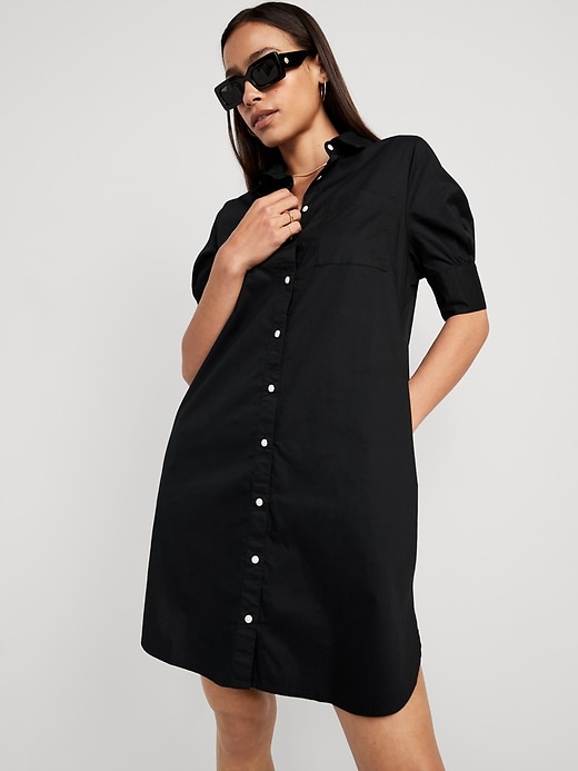 Image number 4 showing, Short-Sleeve Shirt Dress