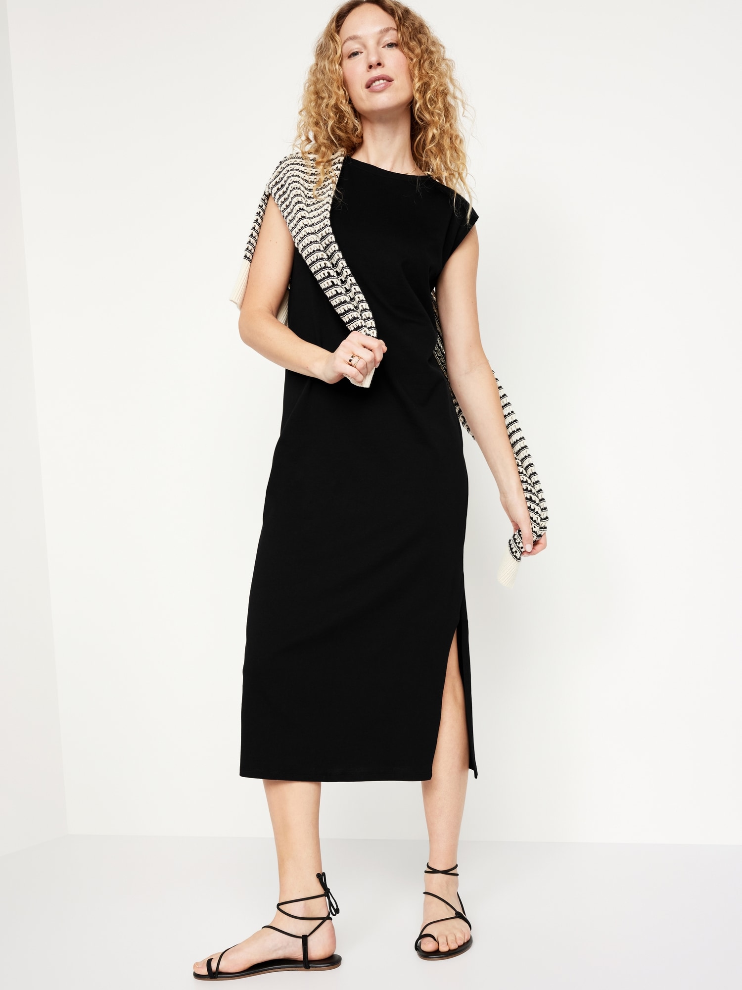 Sleeveless Maxi Column Dress