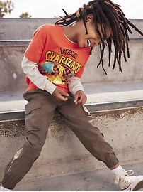 View large product image 3 of 5. Baggy Cargo Jogger Pants for Boys