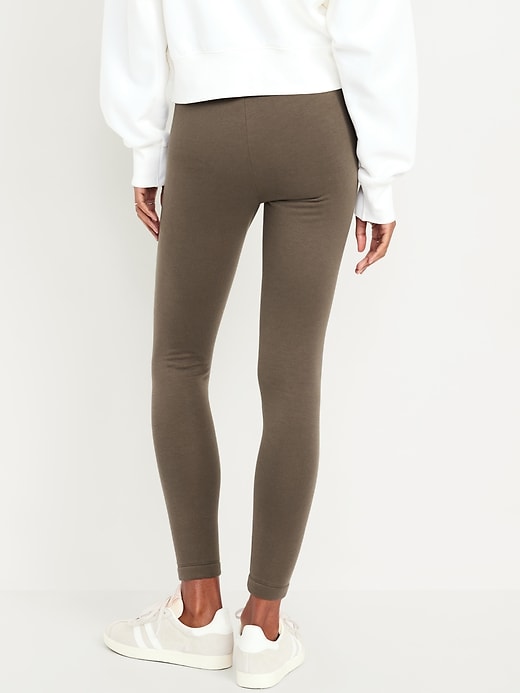 Image number 2 showing, High-Waisted Fleece-Lined Leggings