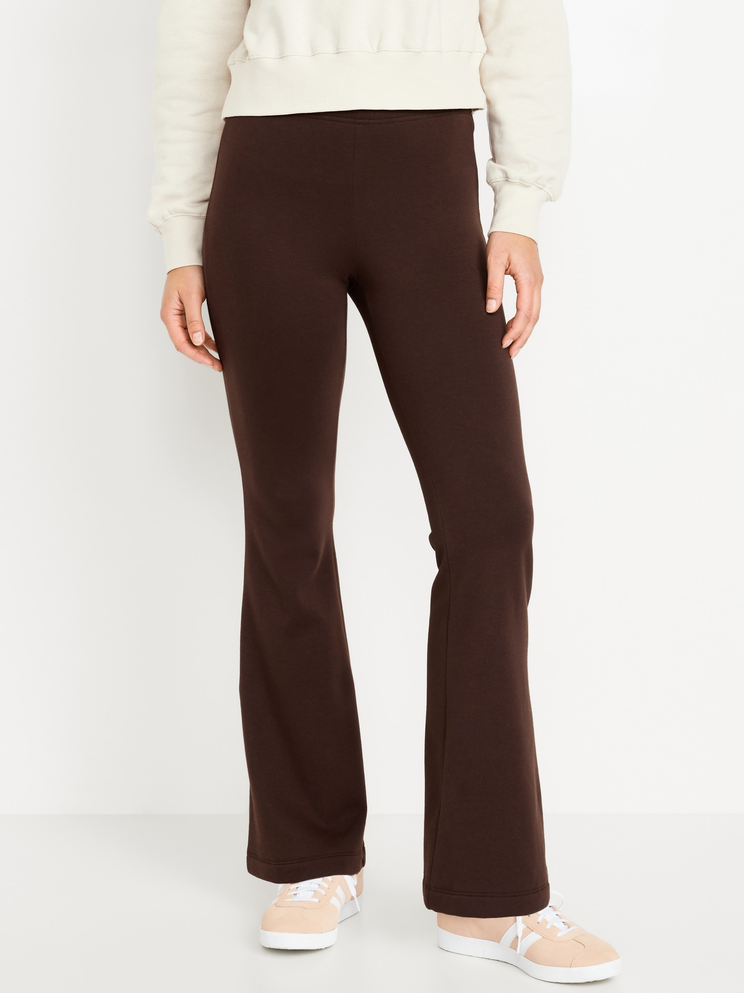 High-Waisted Fleece-Lined Flare Leggings