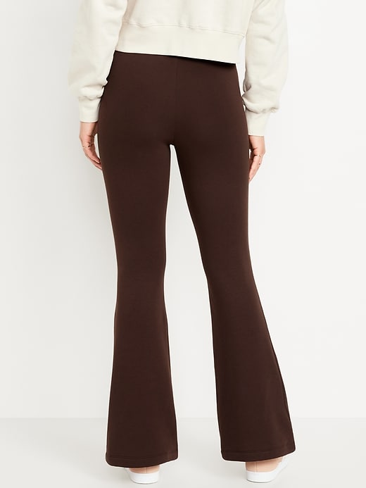 Image number 2 showing, High-Waisted Fleece-Lined Flare Leggings