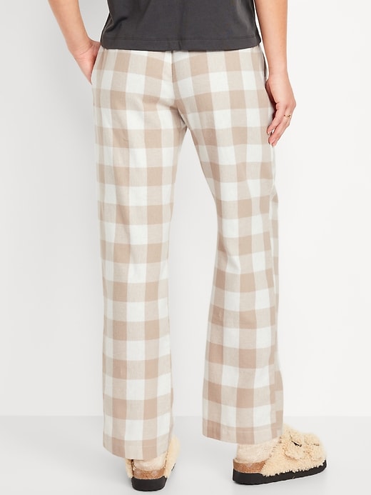 L'image numéro 2 présente Pantalon de pyjama en flanelle à taille mi-basse pour Femme